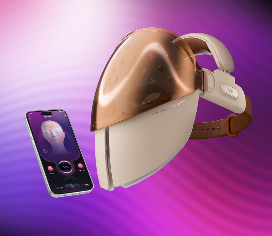 Rai-FACE Revival Al LED Light Therapy Mask - GOLD